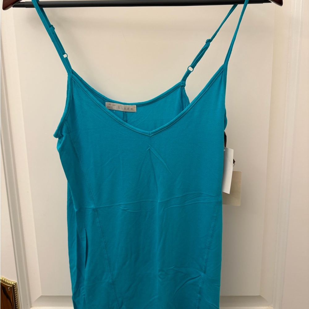 Hinge Aqua Lake Blue Camisole NWT M